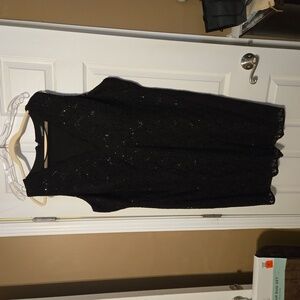 Plus size lace and sequin dress